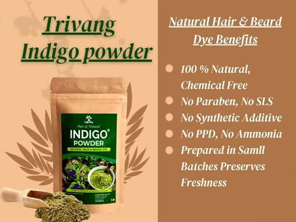 Trivang Pure & Natural Indigo Powder - Distacart