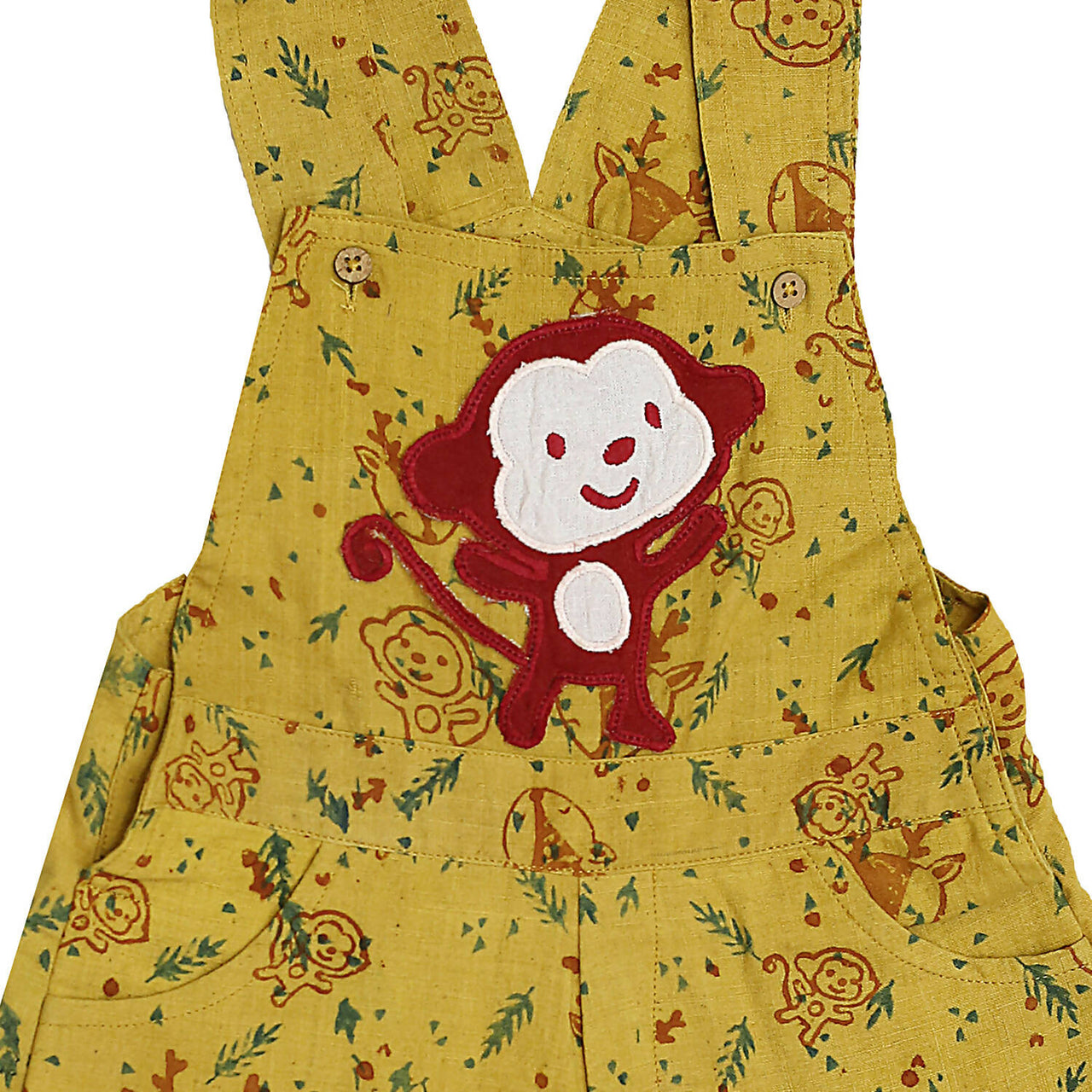 Mhyssa Yellow Dungaree With Round Neck Half Sleeves Maroon Shirt Set - Distacart