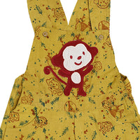 Thumbnail for Mhyssa Yellow Dungaree With Round Neck Half Sleeves Maroon Shirt Set - Distacart