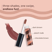 Thumbnail for Plum Soft Swirl Lip Gloss 3 Shades In 1 & 126 Mississippi Mud - Distacart