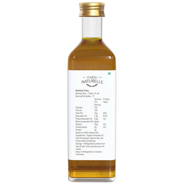Farm Naturelle 100% Pure Extra Virgin Avocado Oil - Distacart
