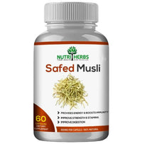 Thumbnail for Nutriherbs Safed Musli Capsules - Distacart