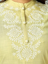 Thumbnail for NOZ2TOZ Women Lime Green Kurta With Pant & Dupatta (3pcs set) - Distacart