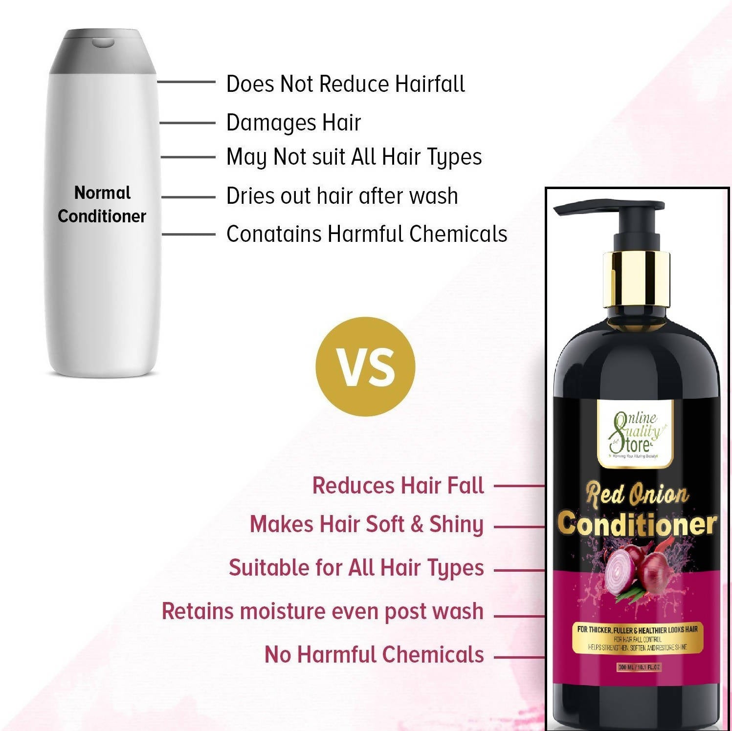 Online Quality Store Red Onion Hair Conditioner - Distacart