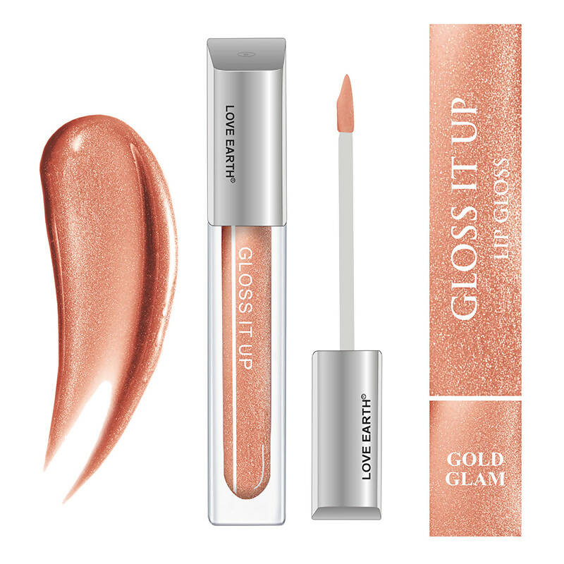 Love Earth Lip Gloss - Gold Glam (Golden) - Distacart