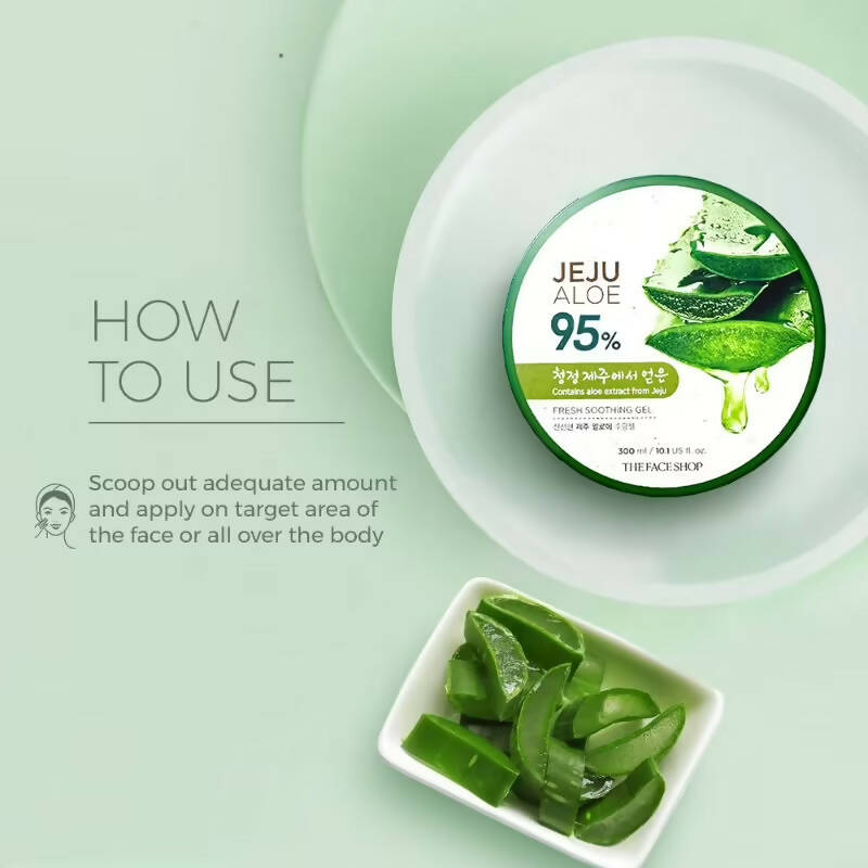The Face Shop Jeju Aloe Fresh Soothing Gel - Distacart