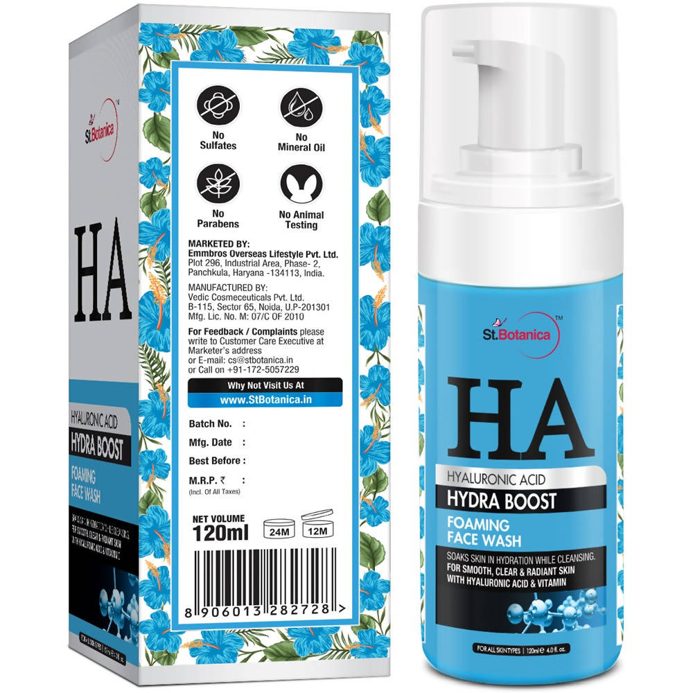 St.Botanica Hyaluronic Acid Hydra Boost Foaming Face Wash