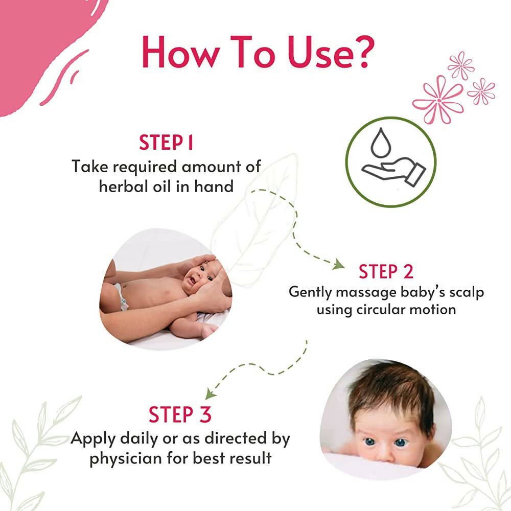 Pokonut Herbal Chemical Free Baby Hair Oil - Distacart