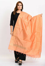 Thumbnail for Mominos Fashion Moeza Women's Banarsi Silk Woven Design Peach Dupatta - Distacart