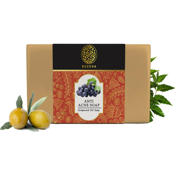 Buddha Natural Anti Acne Soap - Fights Acne Pimple, Breakouts, Blemish, Blackheads - Distacart