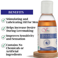 Thumbnail for Vigini Plus Natural Actives Intense Blue Men's Stamina Booster Lubricant Delay Oil - Distacart