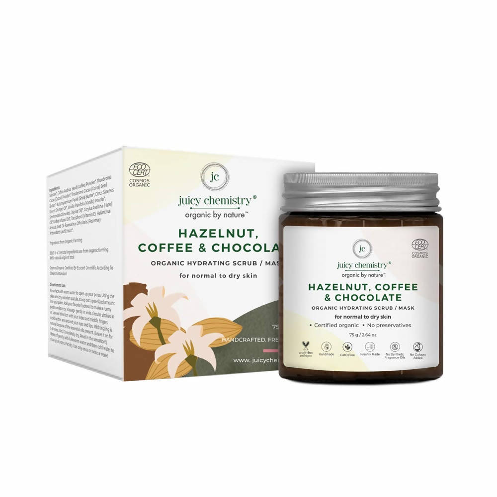 Juicy Chemistry Hazelnut, Coffee & Chocolate Face Scrub - Distacart