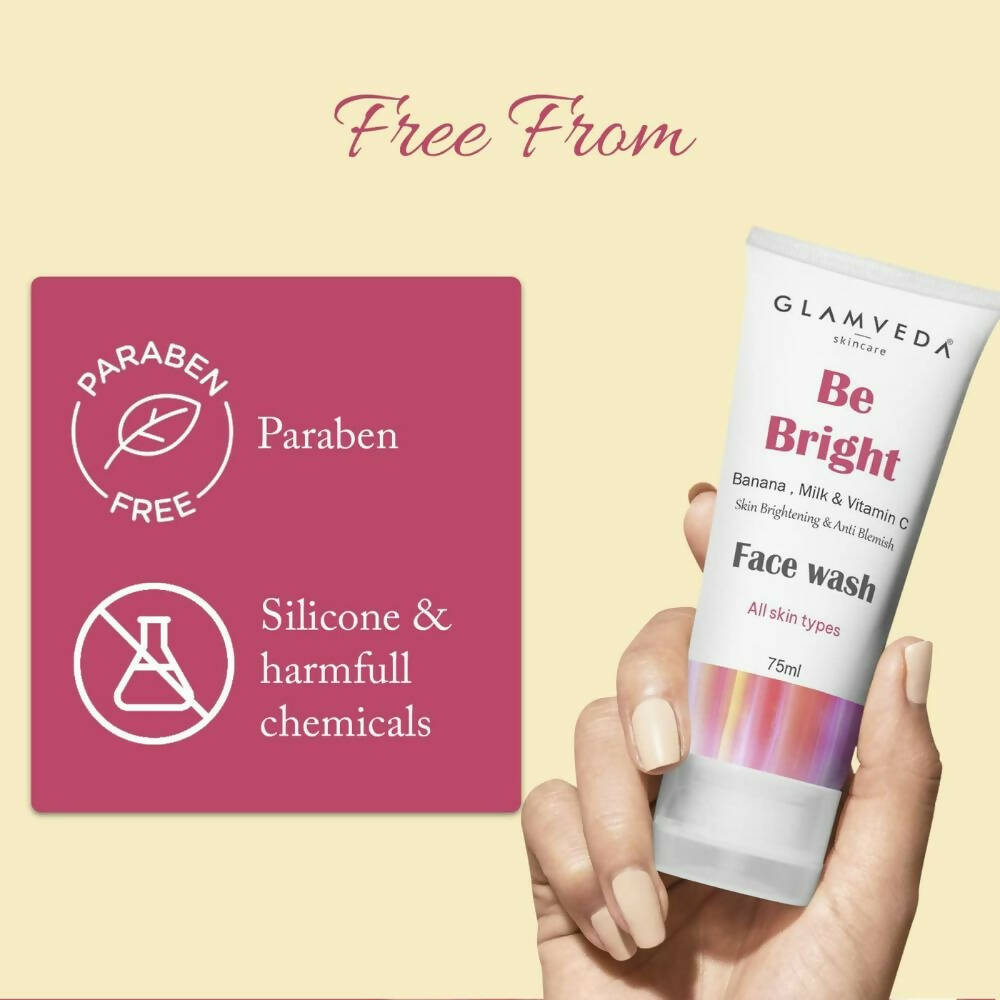 Glamveda Be Bright Skin Brighteing & Anti Blemish Face Wash - Distacart
