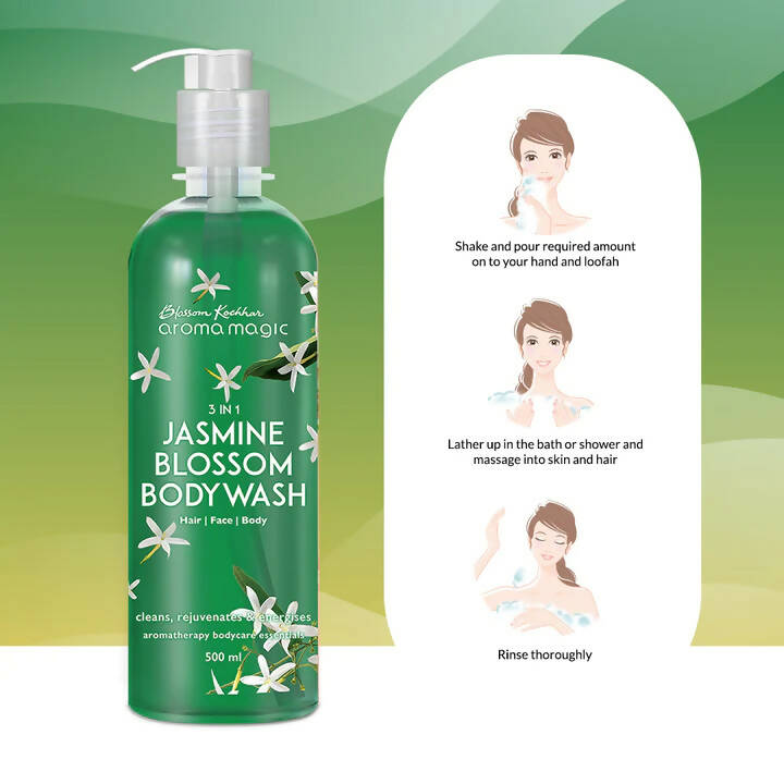Blossom Kochhar Aroma Magic 3In1 Jasmine Blossom Bodywash - Distacart