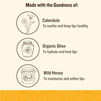Thumbnail for Soultree Calendula & Honey With Organic Ghee Lip Balm Ingredients