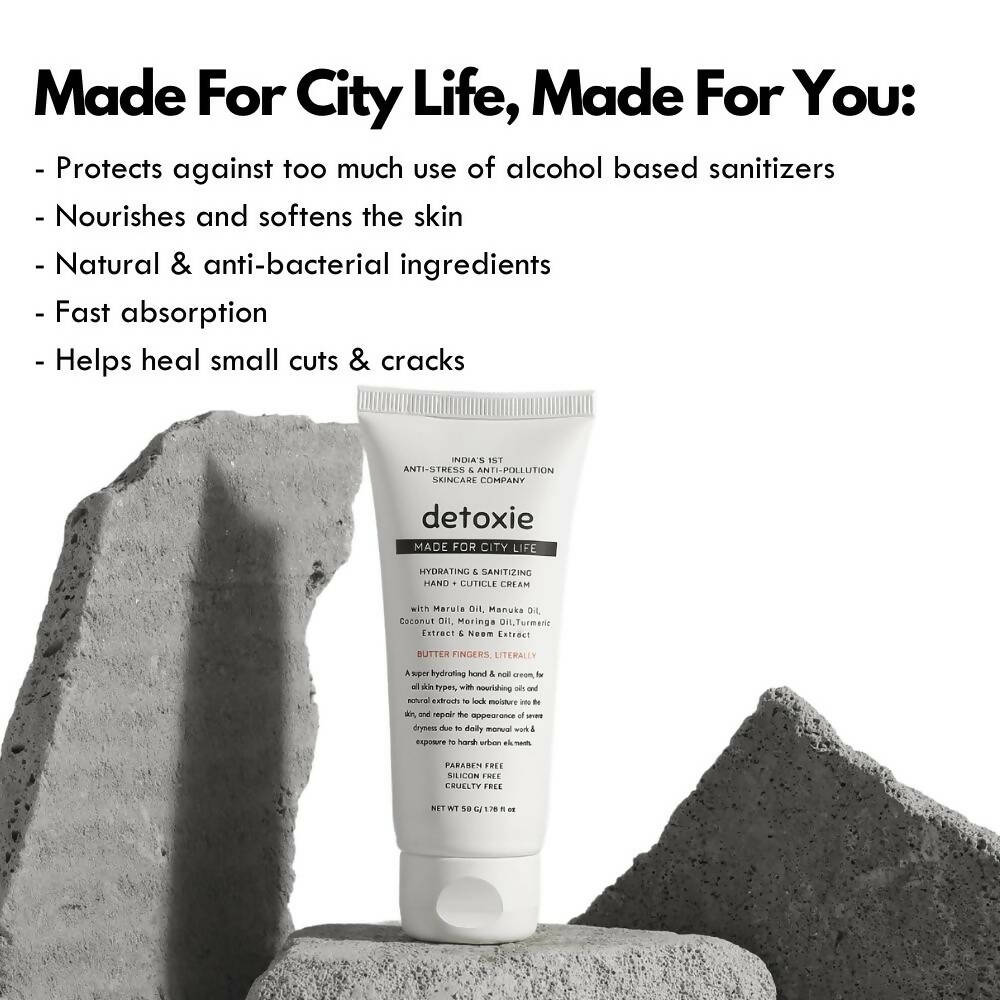 Detoxie Hydrating & Sanitizing Hand & Cuticle Cream - Distacart