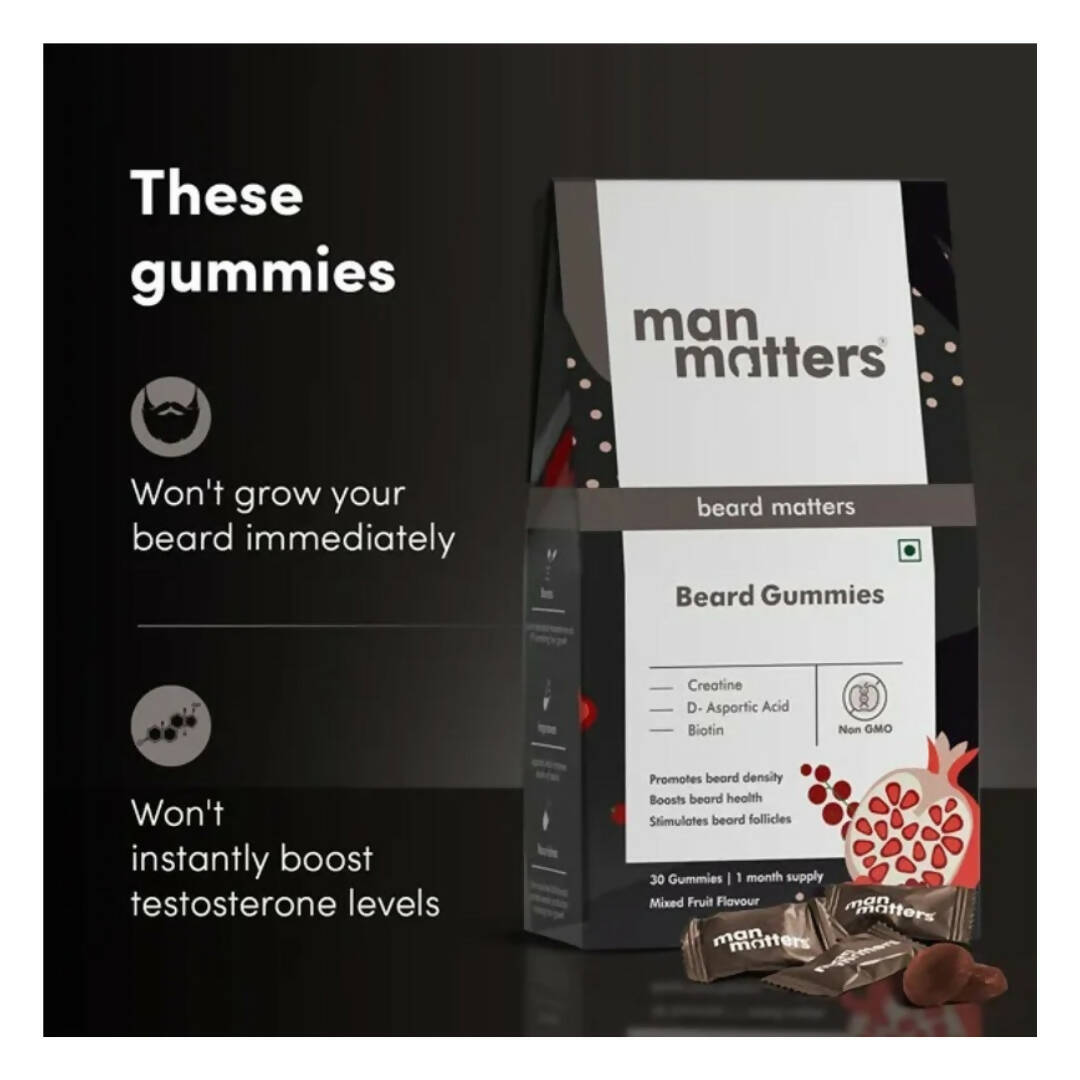 Man Matters Beard Growth Gummies - Distacart
