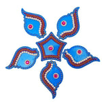 Thumbnail for Kundan HandiKrafts Shank Rangoli Blue (Baby) - Distacart