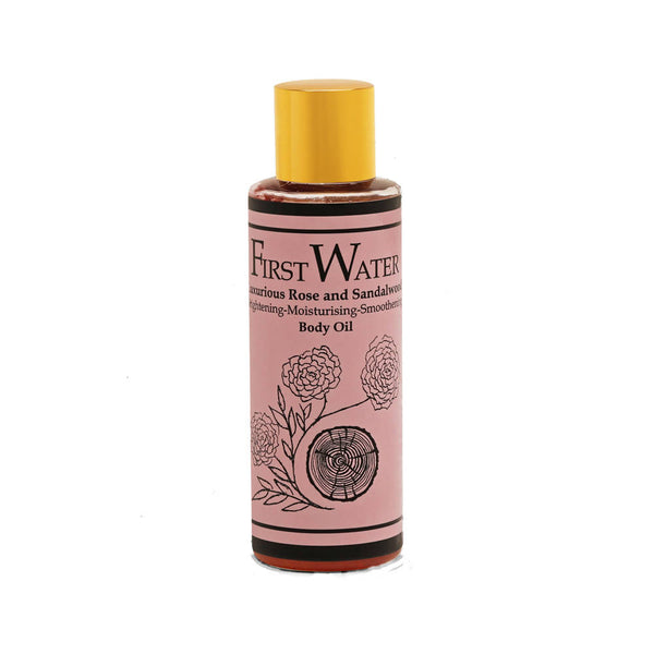 First Water Luxurious Rose And Sandalwood Body Oil - Distacart