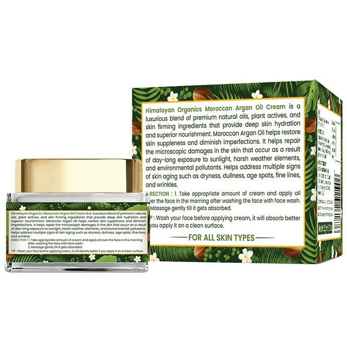 Himalayan Organics Moroccan Argan Oil Face Cream - Distacart