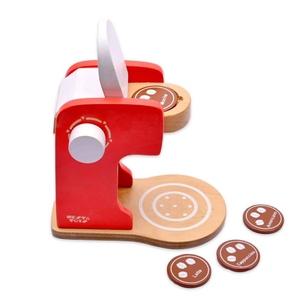 Nesta Toys Wooden Coffee Maker Toy - Multicolor - Distacart