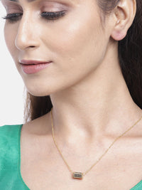 Thumbnail for Priyaasi Women Gold-Plated Artificial Stone Studded Mangalsutra - Distacart