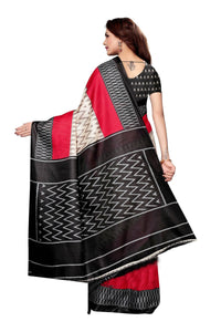 Thumbnail for Vamika Multicolor Kalamkari With Jhalar Khadi Silk Saree - Distacart