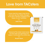 Thumbnail for TAC - The Ayurveda Co. Ubtan Serum Sheet Mask | with Sandalwood, Saffron & Turmeric - Distacart