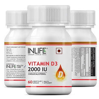 Thumbnail for Inlife Vitamin D3 2000 IU Capsules