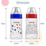 Thumbnail for LuvLap Anti-Colic Wide Neck Natura Flo Baby Feeding Bottle - Distacart