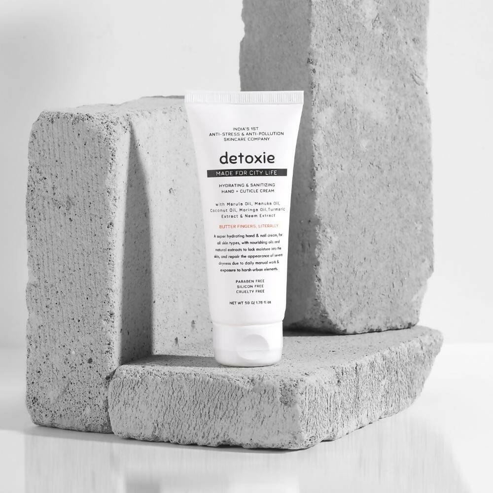 Detoxie Hydrating & Sanitizing Hand & Cuticle Cream - Distacart