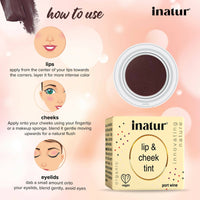 Thumbnail for Inatur Lip and Cheek Tint Port Wine - Distacart