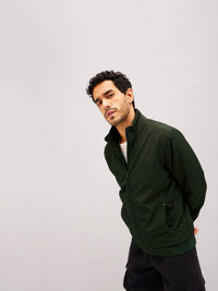 Thumbnail for Lyush Men Olive Full Sleeve Biker Jacket - Distacart