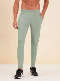 Thumbnail for Lyush - Mascln Men's Olive Dry Fit Stretchable Slim Track Pants - Distacart