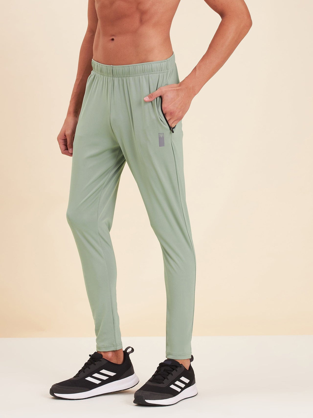 Lyush - Mascln Men's Olive Dry Fit Stretchable Slim Track Pants - Distacart