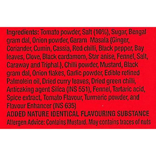 MTR Tomato Rice Powder Ingredients
