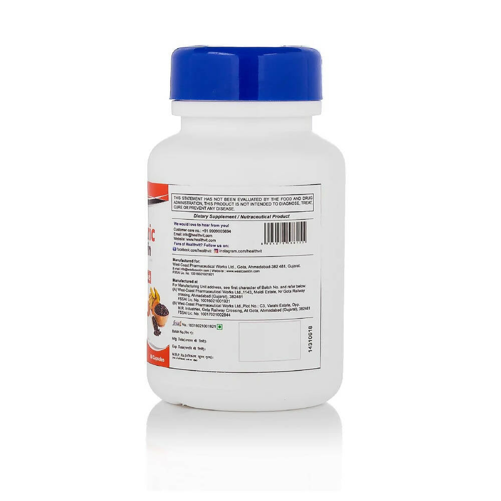 Healthvit Ultra-Pure Turmeric Curcumin Capsules - Distacart