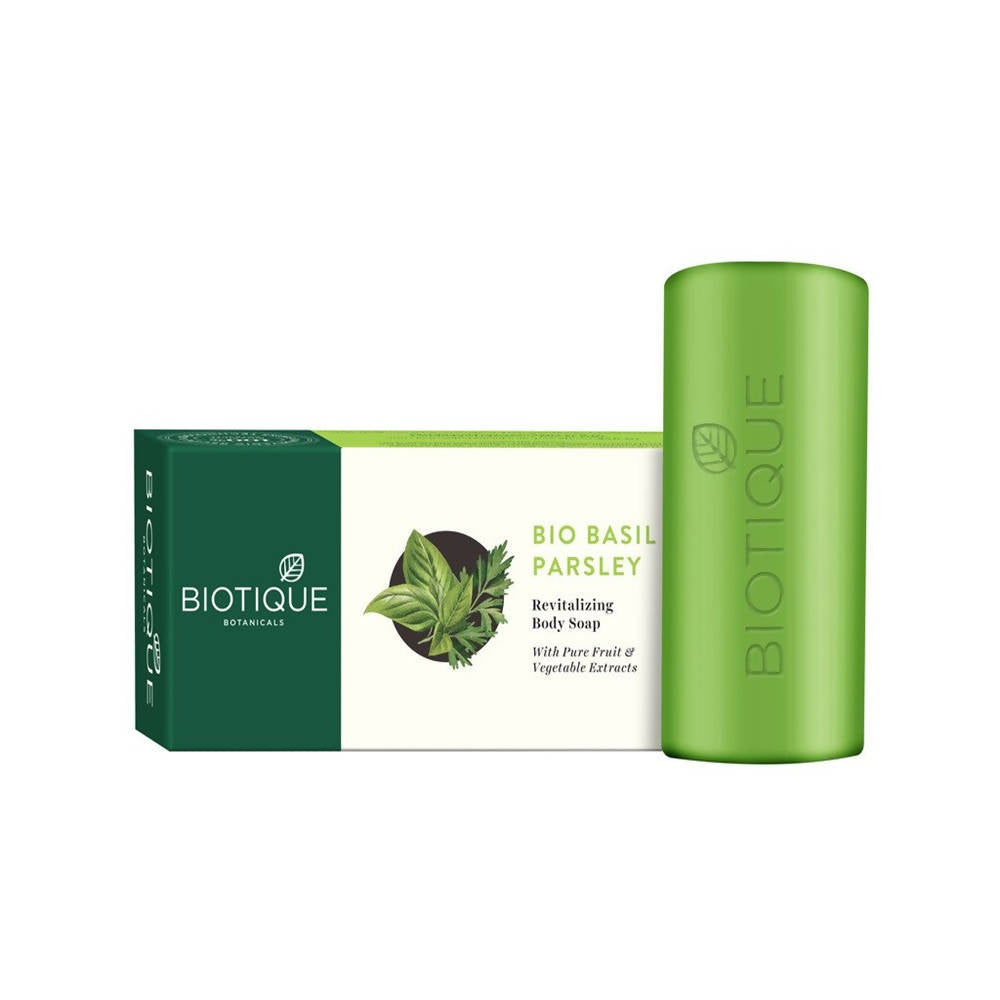 Biotique Advanced Ayurveda Bio Basil & Parsley Revitalizing Body Soap - Distacart