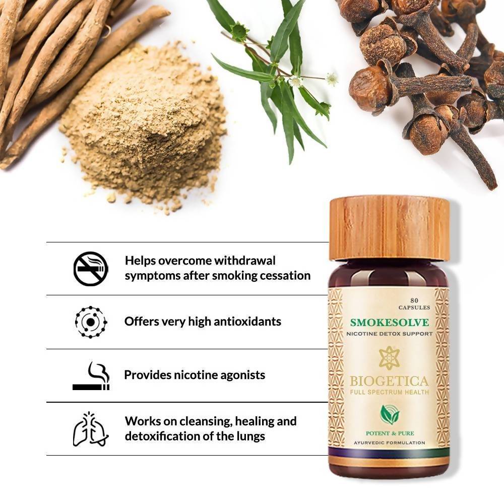 Biogetica Smokesolve (Lungs Care- Antioxidant) - Distacart