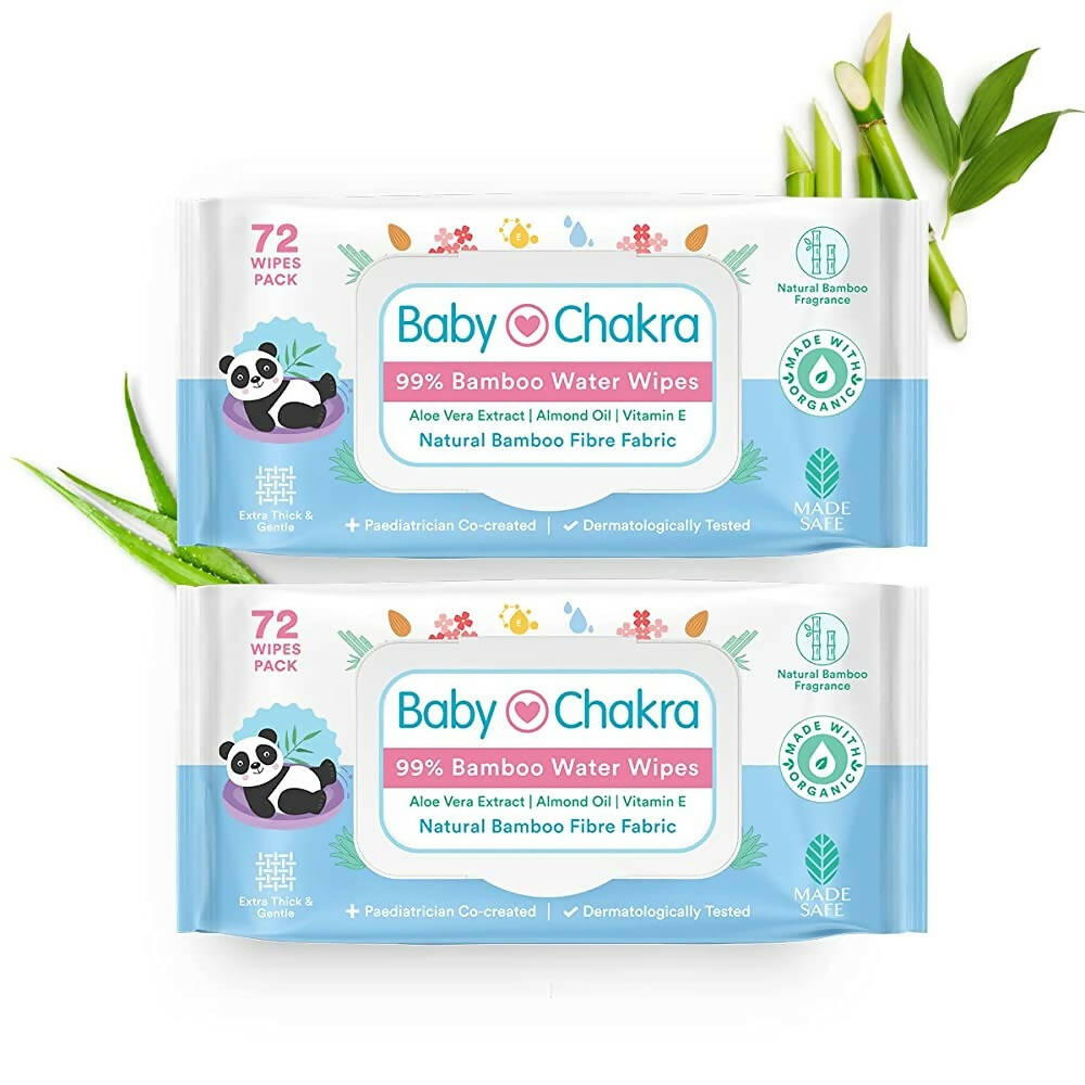 BabyChakra 99% Bamboo Water Soft Wipes - Distacart