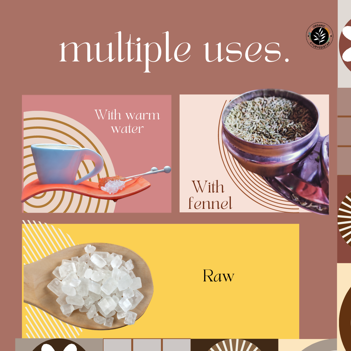 Organic Ayurvedistan Rock Sugar (Mishri) - Distacart