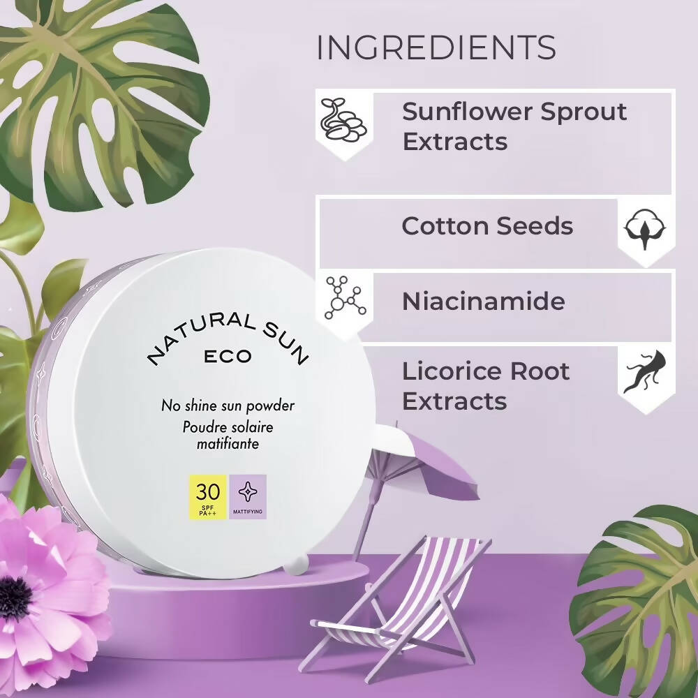 The Face Shop Natural Sun Eco No Shine Sun Powder SPF 30 - Distacart