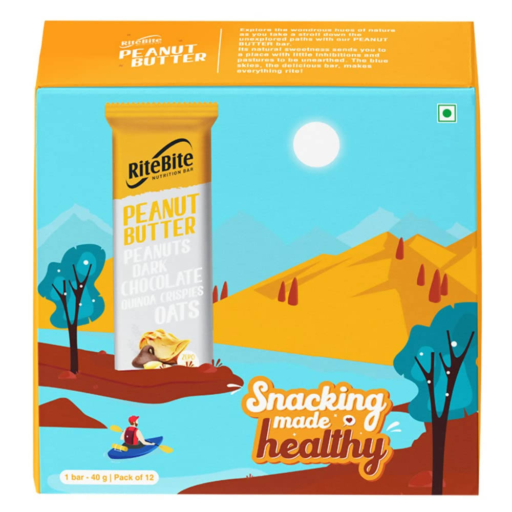 RiteBite Max Protein Peanut Butter Nutrition Bar - Distacart