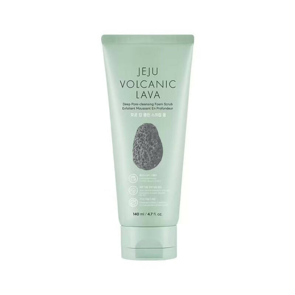 The Face Shop Jeju Volcanic Lava Scrub Foam - Distacart