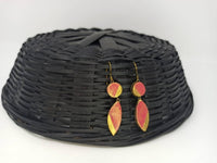 Thumbnail for Terracotta Golden Pink Ear Hangings