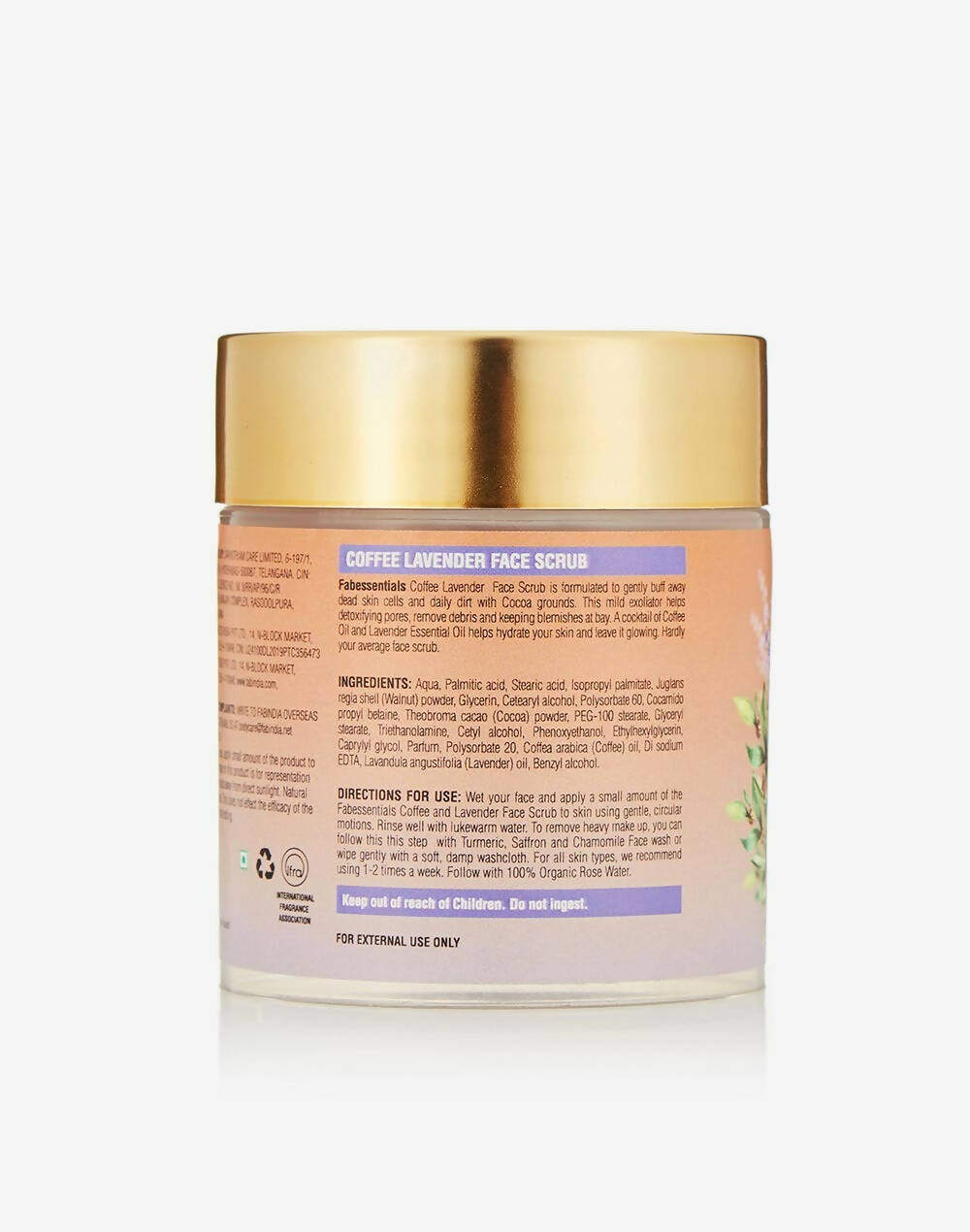 Fabessentials Coffee Lavender Face Scrub - Distacart