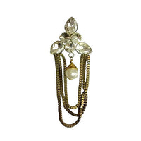 Thumbnail for Tiaraa Kundan Hanging Brooch - Distacart
