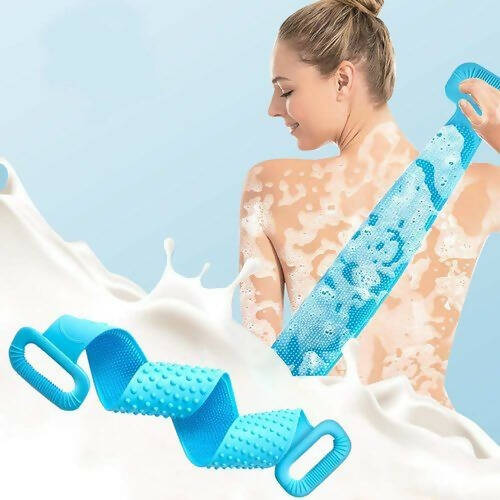 Favon Silicon Soft Cleaning Body Bath Belt Scrubber for Cleansing and Dead Skin Removal - Distacart