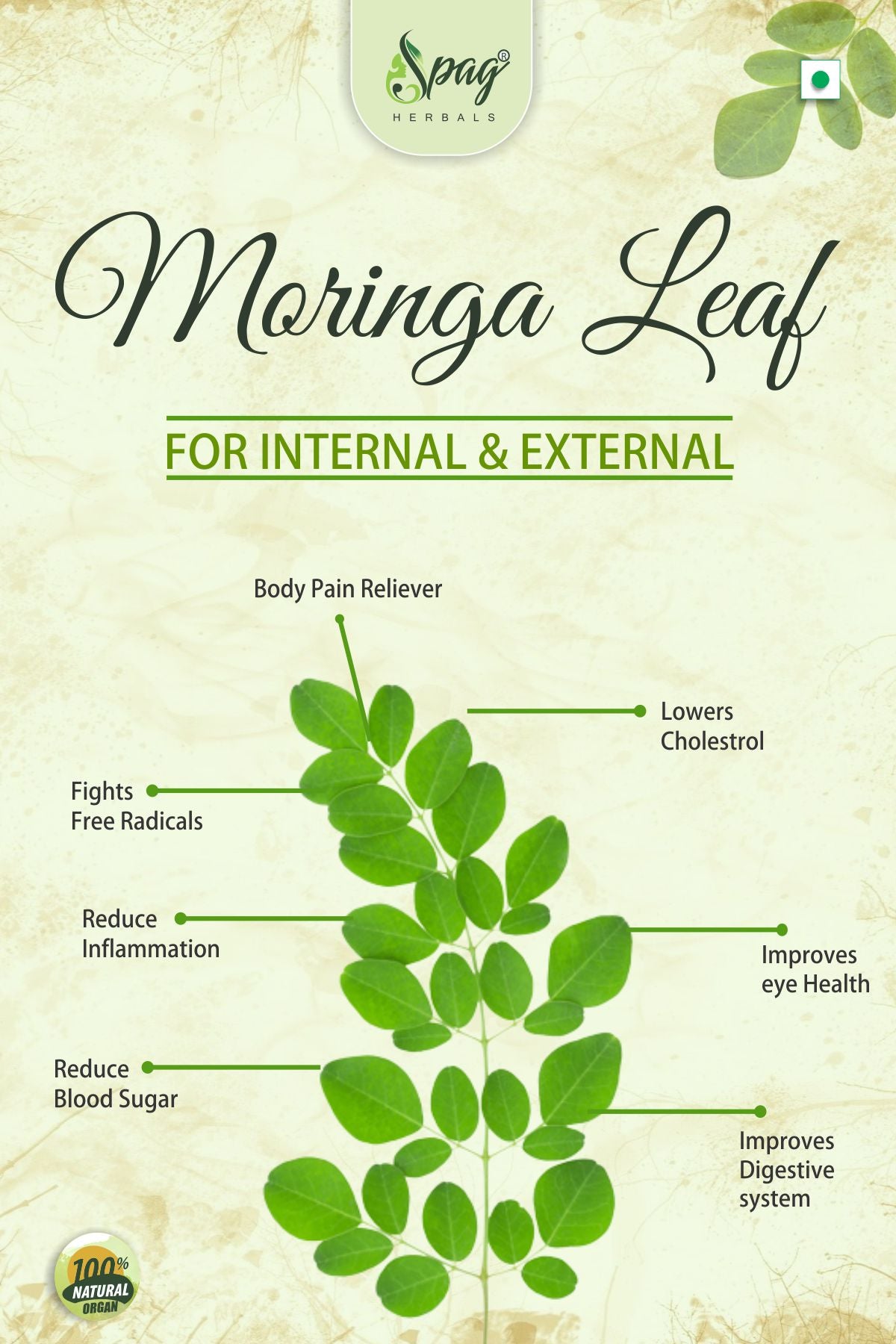 Spag Herbals Premium Moringa Leaf Powder - Distacart