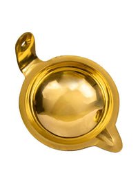 Thumbnail for Spillbox Gold-Toned Brass Akdam Deewar Round Pooja Essential - Distacart
